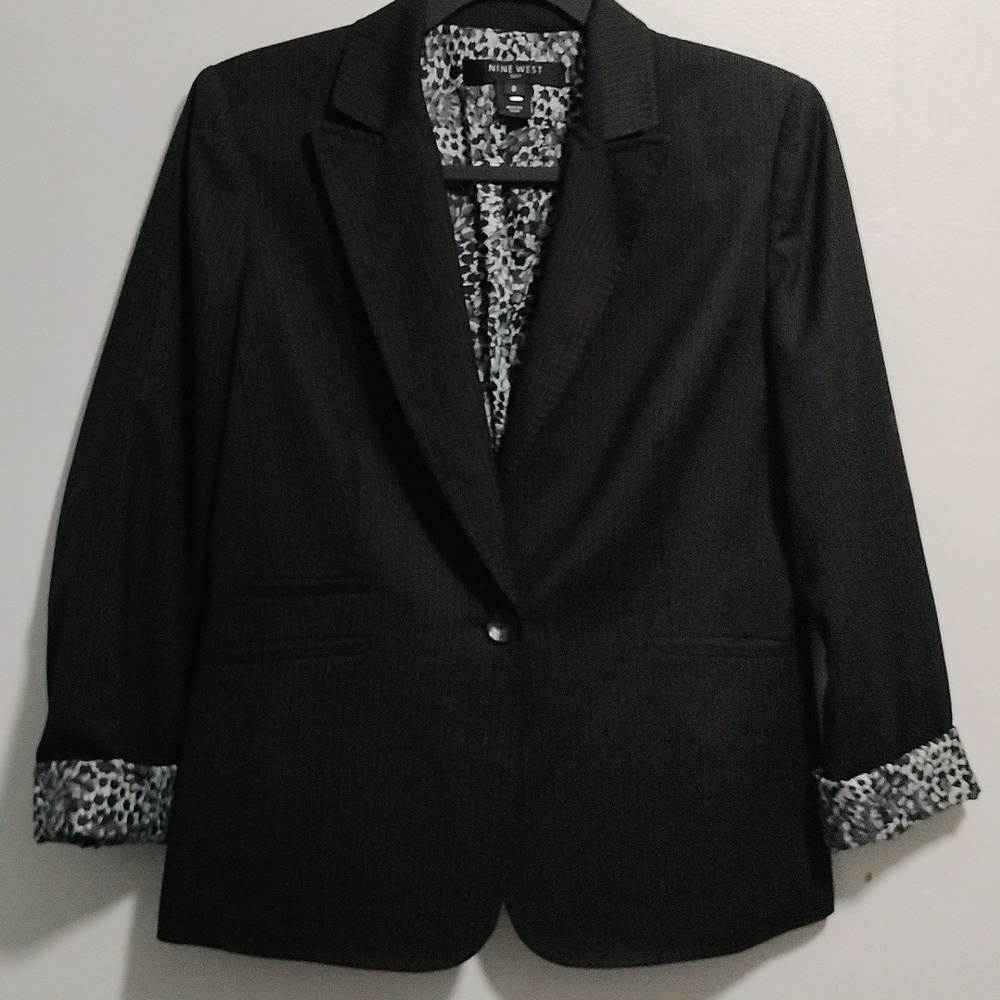 Nine West Single Button Suit Jacket Size 8 - image 1